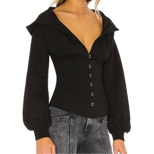 Super down corset hoodie